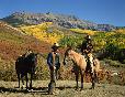Colorado cowboys in the San Juan Rockies north of Telluride, Colorado.