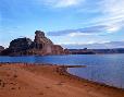 Gunsight Butte from Padre Bay at Lake Powell