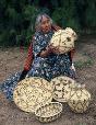 San Carlos Apache basket weaver, Gusta Thompson.