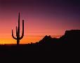 Sunset near Carefree, Arizona.