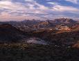 Distant view of the Black Mountains near Oatman.