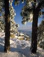 The Mogollon Rim of northeastern Arizona.