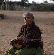 Navajo basket weaver Mindy Clark, Paiute Mesa, Arizona.